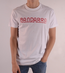 Camiseta Bandarra Clásica Blanca / Rojo {descripcio_sensetags_prod}